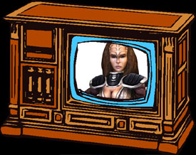 Klingon female on TV