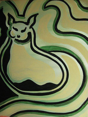 Glow in the Night (acrylic on canvas)